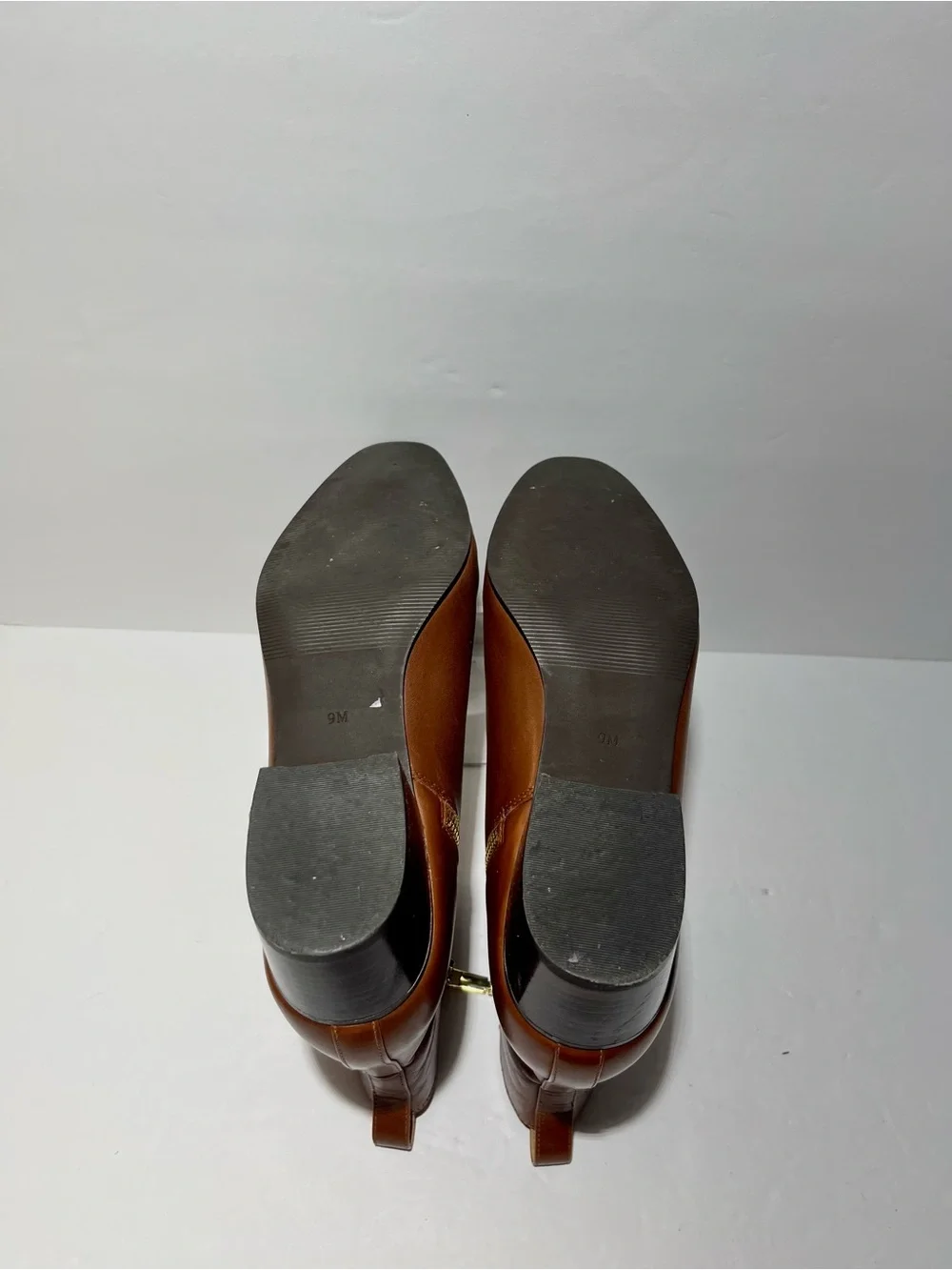 😍 Talbots Men’s Chestnut Brown Leather Chukka Zip Ankle Boots size 9